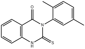 3-(2,5-二甲基苯基)-2-硫烷基-3,4-二氢喹唑啉-4-酮 结构式