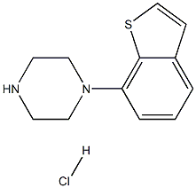 7-哌嗪基苯并噻吩盐酸盐 结构式