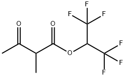 1,1,1,3,3,3-hexafluoropropan-2-yl 2-methyl-3-oxobutanoate 结构式