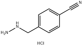 4-(肼基甲基)苯甲腈盐酸 结构式