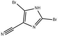 2,5-dibromo-1H-imidazole-4-carbonitrile 结构式