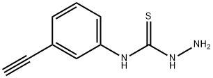 3-氨基-1-(3-乙炔基苯基)硫脲 结构式