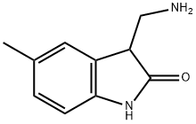 3-(AMINOMETHYL)-5-METHYLINDOLIN-2-ONE 结构式