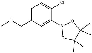 2-氯-5-甲氧基甲基苯基硼酸频哪醇酯 结构式