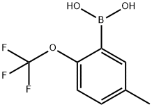5-甲基-2-三氟甲氧基苯硼酸 结构式