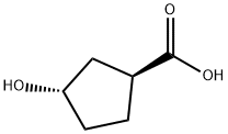 (1S,3S) 3-羟基环戊酸 结构式
