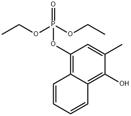 1-羟基-2-甲基萘-4-基磷酸二乙酯 结构式