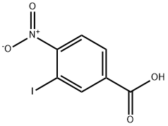 3-碘-4-硝基苯甲酸 结构式