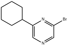 2-Bromo-6-(cyclohexyl)pyrazine 结构式