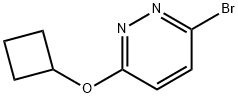 3-Bromo-6-(cyclobutoxy)pyridazine 结构式
