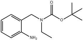 N-[(2-氨基苯基)甲基]-N-乙基氨基甲酸酯叔丁基 结构式