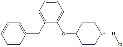 4-(2-benzylphenoxy)piperidine hydrochloride 结构式