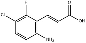 (E)-3-(6-amino-3-chloro-2-fluorophenyl)acrylic acid 结构式