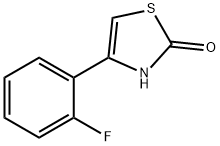 4-(2-fluorophenyl)-2,3-dihydro-1,3-thiazol-2-one 结构式