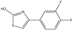 2-Hydroxy-4-(3,4-difluorophenyl)thiazole 结构式