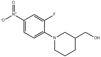 (1-(2-氟 -4-硝基苯基)哌啶 -3-基)甲醇 结构式