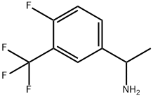 1-[4-氟-3-(三氟甲基)苯基]乙-1-胺 结构式