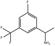 1-(3-氟-5-(三氟甲基)苯基)乙胺 结构式