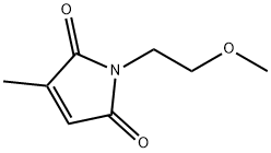 1-(2-甲氧基乙基)-3-甲基-2,5-二氢-1H-吡咯-2,5-二酮 结构式