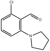 2-氯-6-(吡咯烷-1-基)苯(甲)醛 结构式