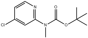 tert-butyl N-(4-chloropyridin-2-yl)-N-methylcarbamate 结构式