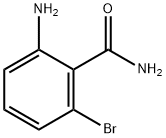 2-氨基-6-溴苯甲酰胺 结构式