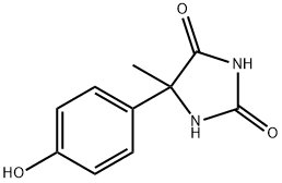 5-(4-羟基苯基)-5-甲基咪唑烷-2,4-二酮 结构式