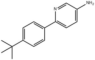 6-(4-TERT-BUTYLPHENYL)PYRIDIN-3-AMINE 结构式