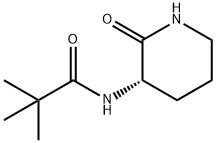 2,2-Dimethyl-N-[(3S)-2-oxo-3-piperidinyl]propanamide 结构式