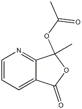 7-methyl-5-oxo-5H,7H-furo[3,4-b]pyridin-7-yl acetate 结构式
