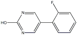 2-Hydroxy-5-(2-fluorophenyl)pyrimidine 结构式