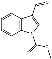 1-methoxycarbonylindole-3-carboxaldehyde 结构式