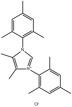 1,3-二均三甲苯基-4,5-二甲基-1H-咪唑-3-鎓氯化物 结构式