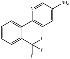3-AMINO-6-(2-(TRIFLUOROMETHYL)PHENYL)PYRIDINE 结构式