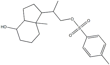 Toluene-4-sulfonic acid 2-(4-hydroxy-7a-methyl-octahydro-inden-1-yl)-propyl ester 结构式