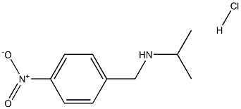 [(4-nitrophenyl)methyl](propan-2-yl)amine hydrochloride 结构式