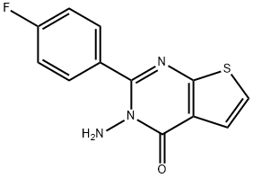 3-amino-2-(4-fluorophenyl)thieno[2,3-d]pyrimidin-4(3H)-one 结构式