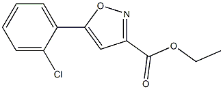 5-(2-氯苯基)异恶唑-3-羧酸乙酯 结构式