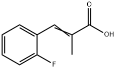 2-Propenoic acid, 3-(2-fluorophenyl)-2-Methyl- 结构式