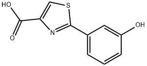 2-(3-羟基苯基)噻唑-4-甲酸 结构式