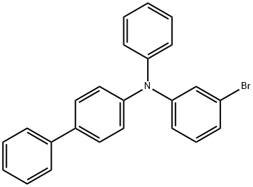 N - (3-bromophenyl) - N-phenyl - [1, 1-biphenyl] - 4-amine 结构式