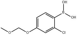 2-氯-4-甲氧基甲氧基苯硼酸 结构式