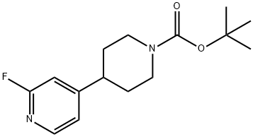 tert-butyl 4-(2-fluoropyridin-4-yl)piperidine-1-carboxylate 结构式