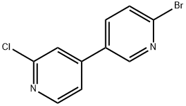 2-Bromo-5-(2-chloro-4-pyridyl)pyridine 结构式