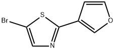 5-Bromo-2-(3-furyl)thiazole 结构式