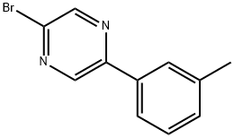 2-Bromo-5-(3-tolyl)pyrazine 结构式