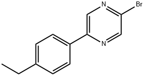 2-Bromo-5-(4-ethylphenyl)pyrazine 结构式