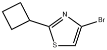 4-Bromo-2-cyclobutylthiazole 结构式