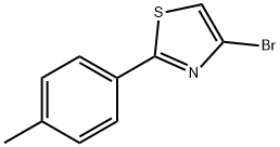 4-Bromo-2-(4-tolyl)thiazole 结构式