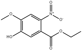 5-羟基-4-甲氧基-2-硝基苯甲酸乙酯 结构式